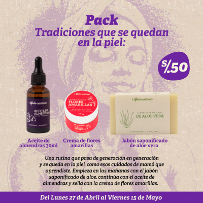 Pack tradiciones que se quedan en la piel